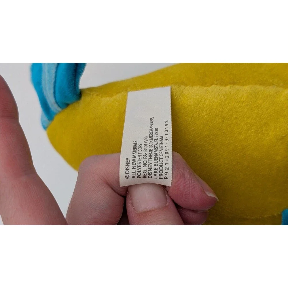 Disney Parks The Little Mermaid Friend Plush Flounder Fish Stuffed Sidekick 9